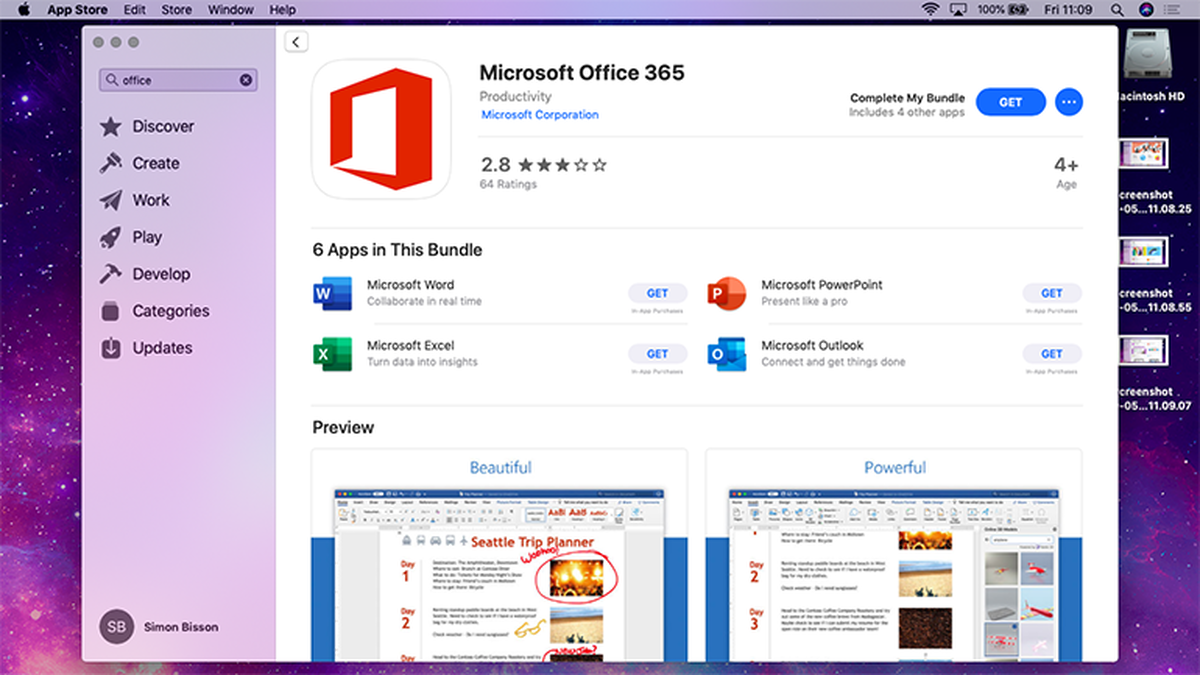 how do you convert from office 365 for mac to office 2016 for mac